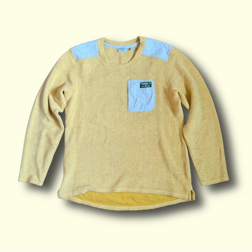 Women’s LL Bean fleece Crewneck Sweater size medium